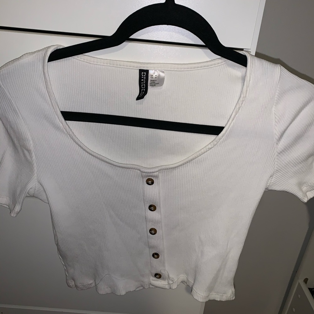 White Crop Top